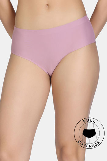 Buy Zivame Seamless Collective low Rise Full Coverage Hipster Panty - Lilas
