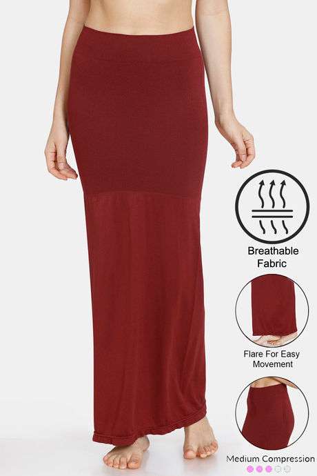 Buy Zivame All Day Flared Mermaid Saree Shapewear - Maroon at Rs.583 online