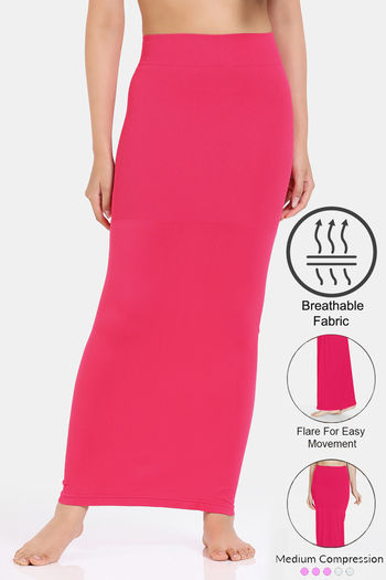 Buy Zivame All Day Flared Mermaid Saree Shapewear - Pink 1 at Rs
