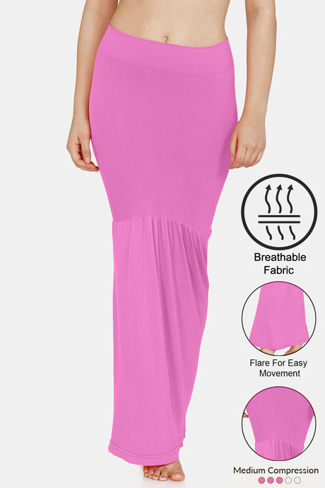 Buy Pink Women' Saree Shapewear With Side Slit Mermaid Petticoat Stitched  Lehenga Women Strechable Sari Skirt for Bridesmaid Solid Plain Skirt Online  in India 