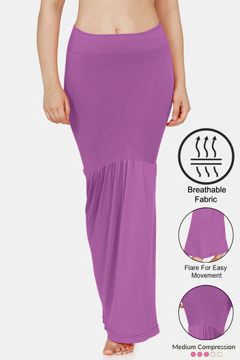 Buy Zivame All Day Flared Mermaid Saree Shapewear- Purple