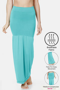 Buy Zivame All Day Flared Mermaid Saree Shapewear - Turquoise at