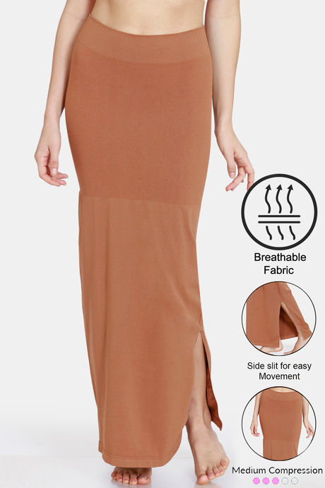 Buy Zivame All Day Seamless Slit Mermaid Saree Shapewear - Brown at Rs.907  online