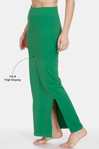 Buy Zivame All Day Seamless Slit Mermaid Saree Shapewear - Green at Rs.648  online