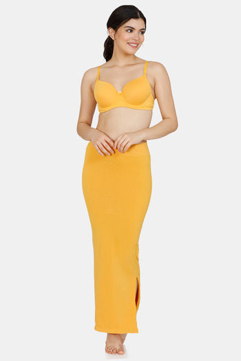 Glamwiz Slim Fit Saree Shapewear - Lemon Yellow – Glamwiz India