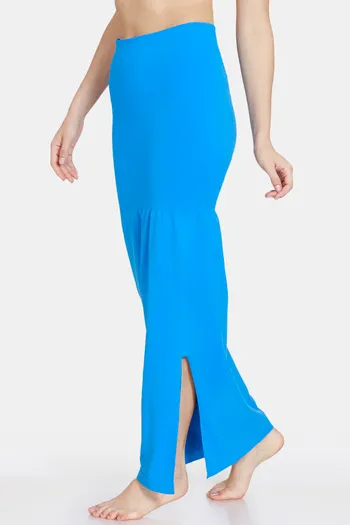 Zivame All Day Seamless Slit Mermaid Saree Shapewear - Turquoise Blue