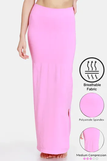 Buy Zivame All Day Seamless Slit Mermaid Saree Shapewear - Pink