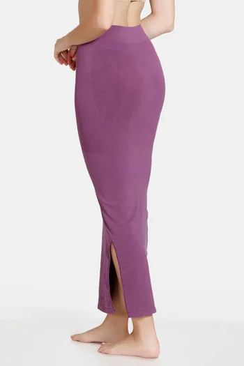Buy Zivame All Day Seamless Slit Mermaid Saree Shapewear - Purple