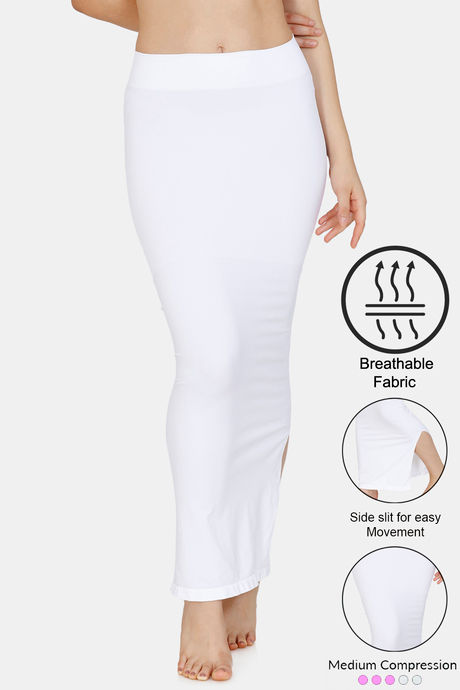 Beau Design Off White Solid And Very Comfortable Saree Shapewear For Women|  Slim Fit Shapewear| Relax able Saree Shape Wear For Women's