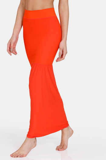eloria Orange Cotton Blended Shape Wear for Saree Petticoat Skirts for  Women Flare Saree Shapewear