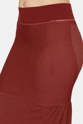 Buy Zivame All Day Flared Mermaid Reversible Saree Shapewear - Salmon Maroon  at Rs.748 online