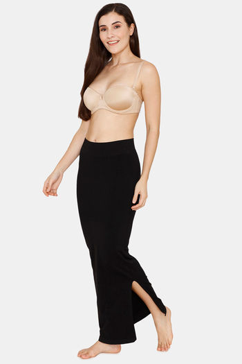Zivame Seamless All Day Mermaid Saree Shapewear - - Black
