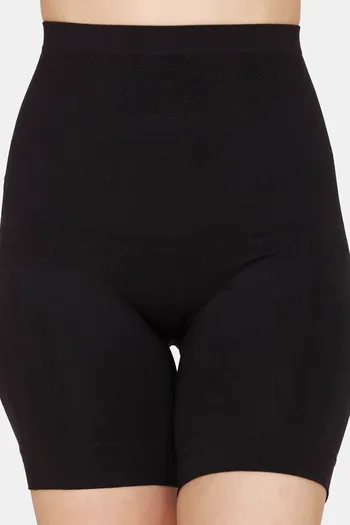 Buy Zivame Tummy Control Midwaist Hipster Panty - Black at Rs.846 online