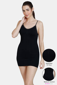 Buy Zivame Medium Control 12 Hour Seamless Shaping Dress - Black