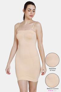 Buy Zivame Medium Control 12 Hour Seamless Shaping Dress - Skin