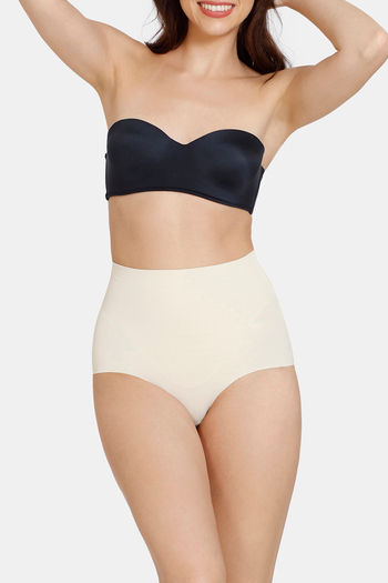 Buy Zivame Tummy Control Midwaist Hipster Panty - Black at Rs.846