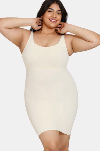 Buy Zivame High Compression Shaping Dress - Oyster White at Rs.1596 online