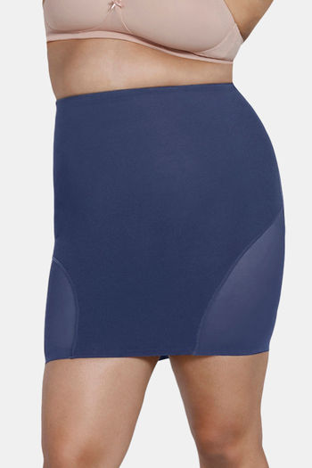 Buy Zivame All Day Short Length Shaping Skirt - Sky Captain at Rs.1611  online