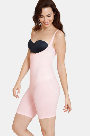 Buy Zivame All Day Seamless Knee Length Bodysuit - Crystal Rose at