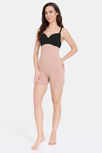 Buy Zivame All Day Seamless Highwaist Thigh Shaper - Skin at Rs.822 online