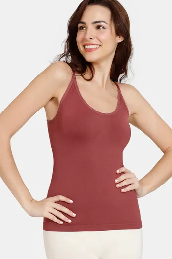 Buy Zivame All Day Seamless Shaping Camisole - Wild Ginger at Rs.897 online