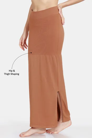 Buy Zivame All Day Seamless Mermaid Saree Shapewear With Removable Drawcord  - Brown1 at Rs.907 online