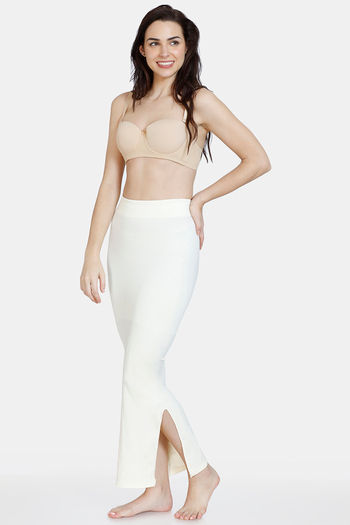 Buy Zivame All Day Seamless Mermaid Saree Shapewear With Removable Drawcord  - Ivory at Rs.907 online