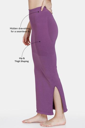Purple Seamless Full Body Shapewear Open Gusset Good Elastic