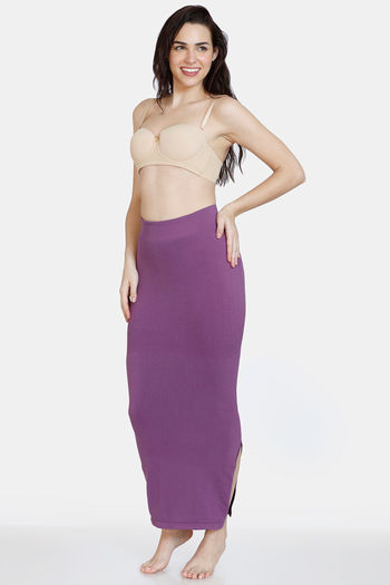Buy Zivame All Day Seamless Mermaid Saree Shapewear With Removable Drawcord  - Purple at Rs.907 online