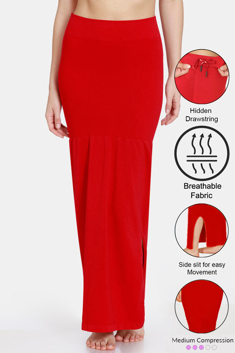Zivame Seamless All Day Mermaid Saree Shapewear - Tango Red : :  Fashion