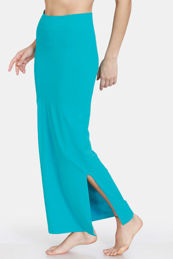 Buy Zivame All Day Seamless Mermaid Saree Shapewear With Removable Drawcord  - Turq Blue at Rs.907 online