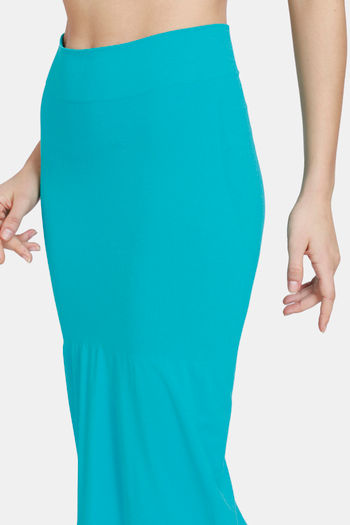 Buy Zivame All Day Seamless Mermaid Saree Shapewear With Removable Drawcord  - Turq Blue1 at Rs.907 online