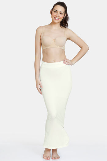 Buy Zivame All Day Seamless Mermaid Saree Shapewear With Removable Drawcord  - Mustard1 at Rs.1119 online