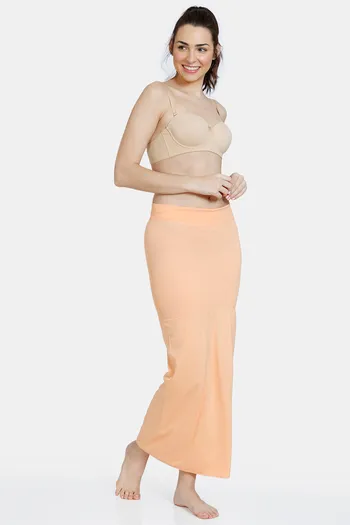 Buy Zivame All Day Flared Mermaid Reversible Saree Shapewear - Salmon  Maroon Online