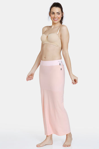 Buy Zivame All Day Flared Mermaid Reversible Saree Shapewear - Salmon N  Powder Pink at Rs.1121 online