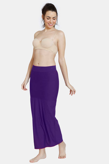 Zivame All Day Flared Mermaid Saree Shapewear - Purple