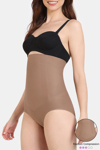 Buy Zivame All Day Highwaist Shaper Brief - Skin