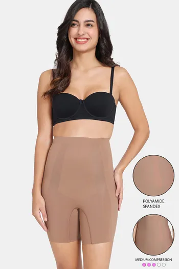 Buy online Women Solid Beige Shapewear from lingerie for Women by Zivame  for ₹1559 at 40% off