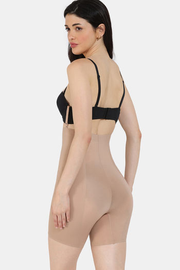 Buy Zivame All Day High waist Butt Enhancing Thigh Shaper - Oyster
