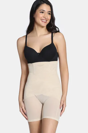 Buy Zivame Butt Enhancing Highwaist Thigh Shaper - Skin