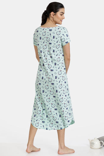 mid calf length night dress