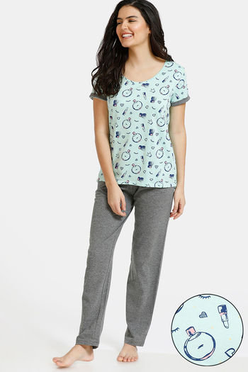 Cotton top and online pyjama set