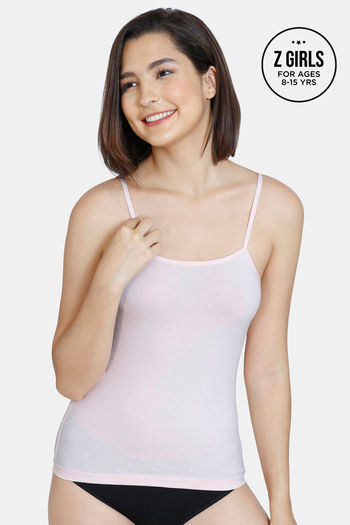 Buy Zivame Girls Knit Cotton Camisole - Pink Dogwood at Rs.299 online