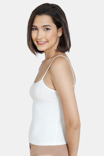Buy Zivame Girls Knit Cotton Camisole - Snow White at Rs.299