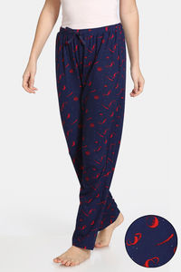 Buy Zivame Starstruck Butter-Soft Poly Knit Pyjama - Navy