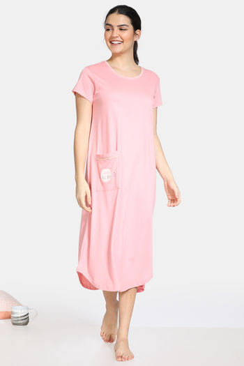 zara pink green dress