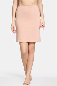 Buy Zivame Knee Length Layering Skirt - Skin