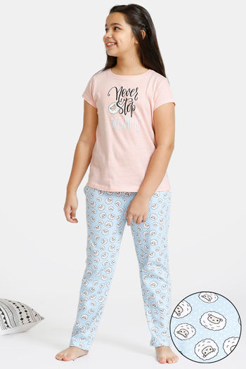Buy Zivame Maternity Knit Poly Pyjama Set - Mgrey Melange at Rs.1079 online