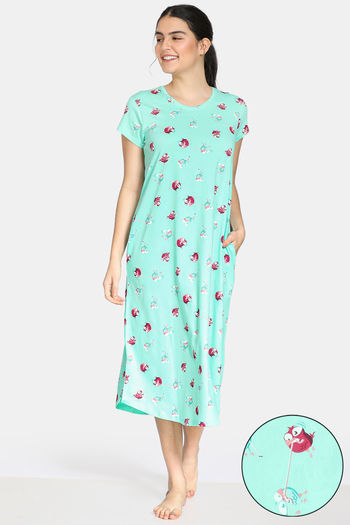 mid calf length night dress