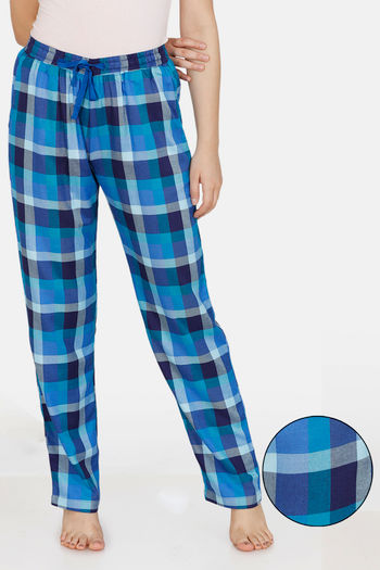 Buy Zivame Classic Woven Pyjama - Nebulas Blue